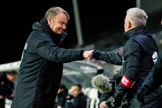 Åge Hareide, head coach of Rosenborg, and Kåre