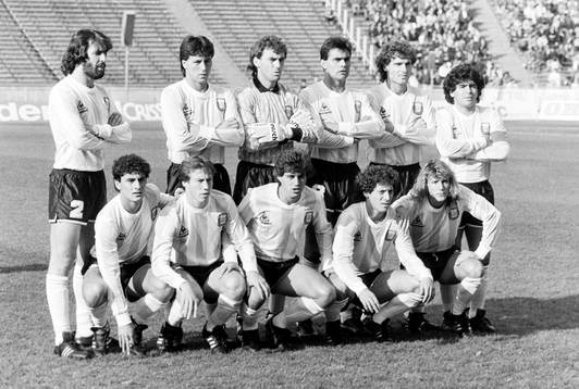 Argentinas startelva med bl.a Diego Maradona, Claudio