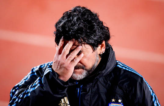 Diego Maradona, förbundskapten Argentina