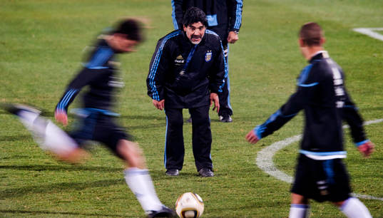 Diego Maradona, förbundskapten Argentina