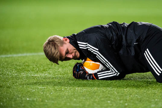 Goalkeeper Runar Runarsson of Arsenal