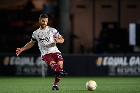Shkodran Mustafi of Arsenalduring the UEFA Europa League