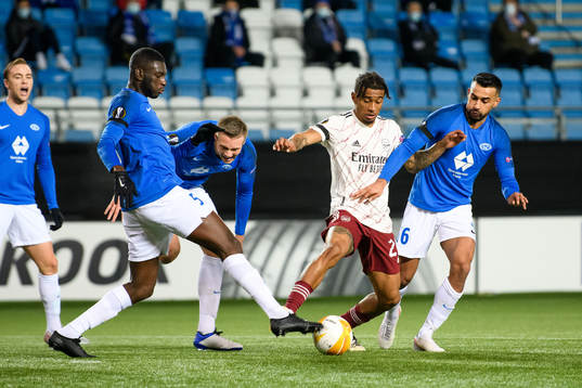 Sheriff Sinyan and Stian Gregersen of Molde against Reiss