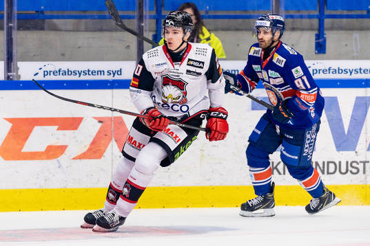 Malmö Redhawks Helge Grans och Växjös Andrew Calof