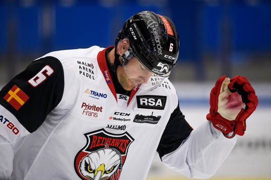 Malmö Redhawks Patrik Hersley deppar