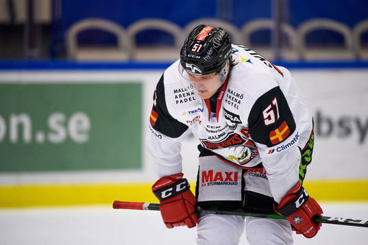 Malmö Redhawks Axel Wemmenborn deppar