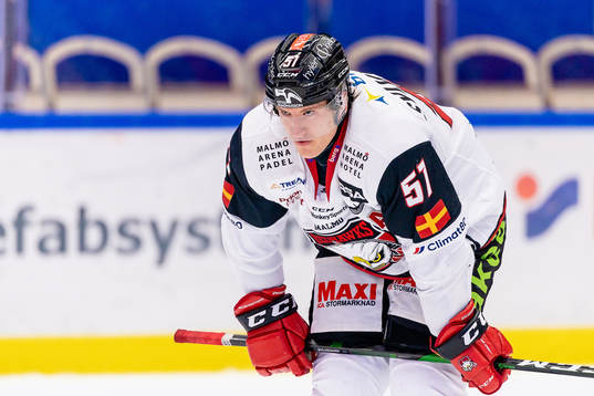 Malmö Redhawks Emil Sylvegård deppar