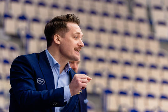Växjös tränare Sam Hallam