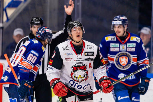 Malmö Redhawks Emil Sylvegård deppar