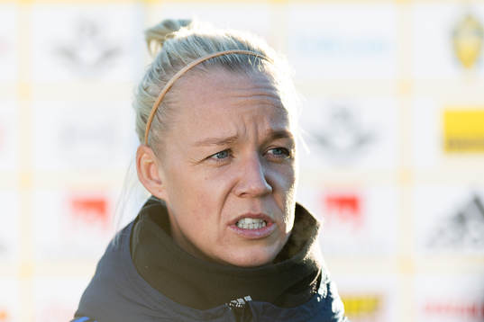 Caroline Seger i mixade zonen