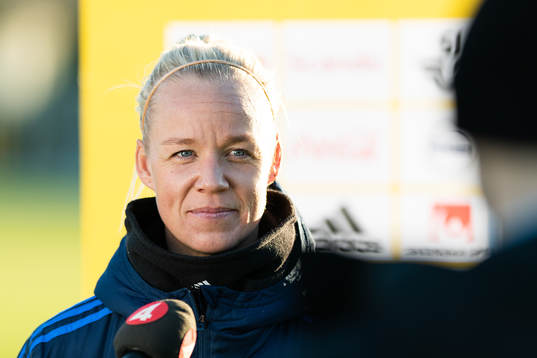 Caroline Seger i mixade zonen