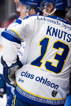 Leksands Jon Knuts  i Leksands nya matchtröja