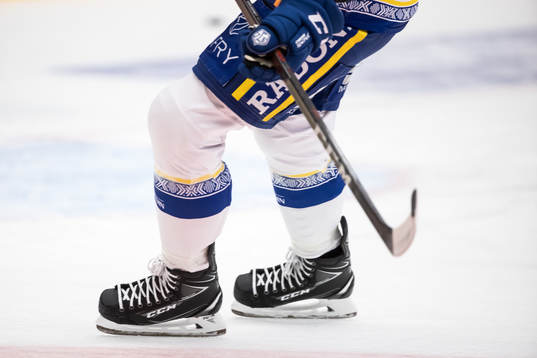Leksands spelare skridskor