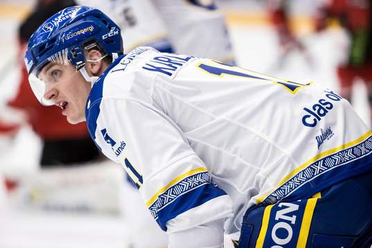 Leksands Martin Karlsson i Leksands nya matchtröja