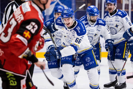 Leksands Nils Åman jublar