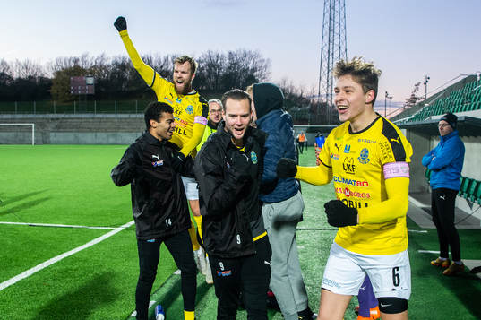 Lunds Gustav Båth Sågänger jublar