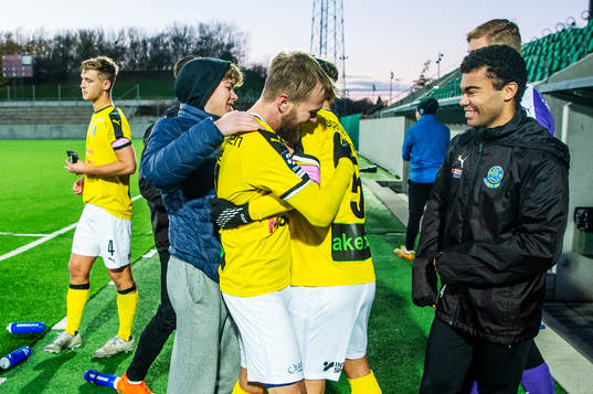 Lunds Victor Wernersson och Gustav Eden jublar