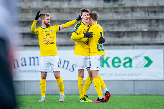 Lunds spelare jublar