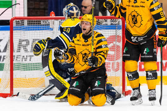 Skellefteås Oscar Möller jublar