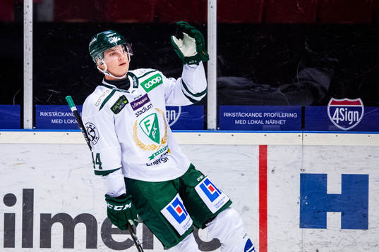 Färjestads Jacob Peterson jublar