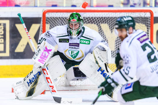 Färjestads målvakt Henrik Haukeland