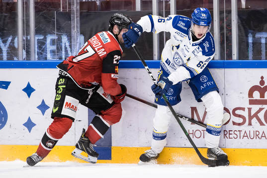 Leksands Nils Åman och Malmö Redhawks Ponthus Westerholm