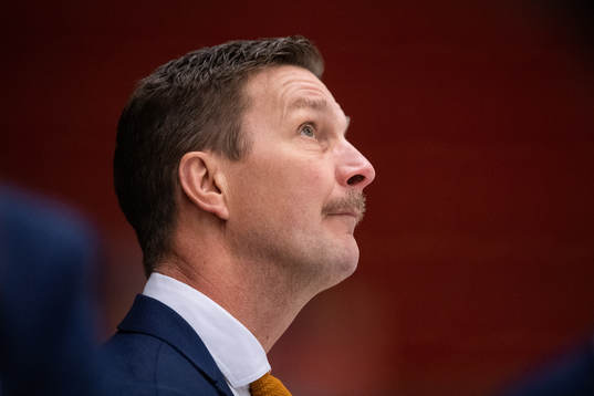 Färjestads huvudtränare Johan Pennerborn