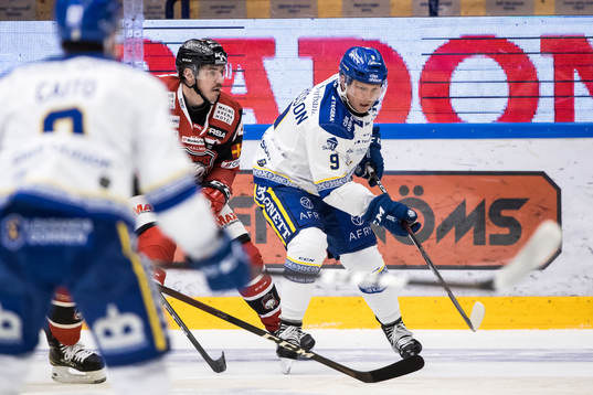 Leksands Patrik Zackrisson och Malmö Redhawks Jesper
