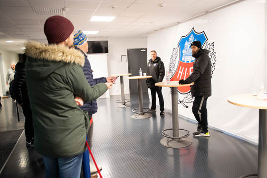 Helsingborgs tränare Olof Mellberg och tränare Hasse
