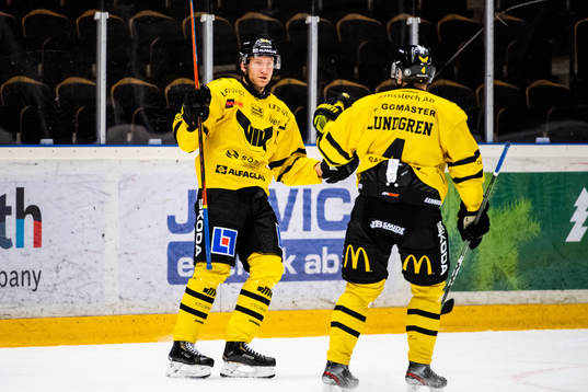 Västerås Alexander Younan och Niclas Lundgren jublar
