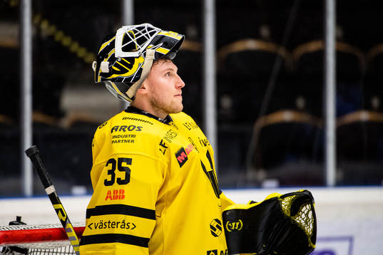 Västerås målvakt Emil Kruse