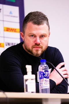 Elfsborgs manager Jimmy Thelin på presskonferensen