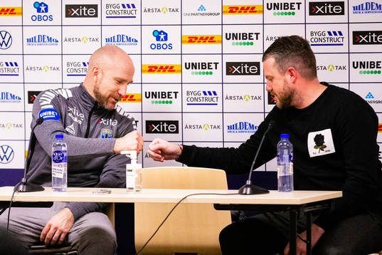 Sirius tränare Henrik Rydström och Elfsborgs manager