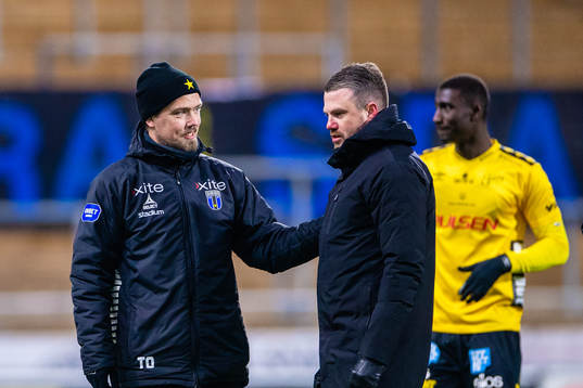 Sirius assisterande tränare Theodor Olsson och Elfsborgs