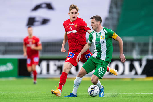 IFK Norrköpings Isak Bergmann Johannesson och Hammarbys