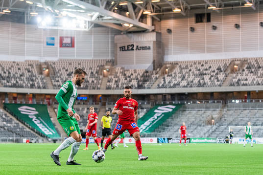 Hammarbys Simon Sandberg och IFK Norrköpings Sead