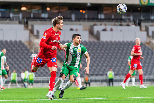 IFK Norrköpings Christoffer Nyman och Hammarbys Paulinho