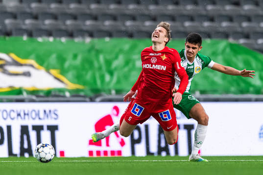 IFK Norrköpings Christoffer Nyman och Hammarbys Aimar Sher