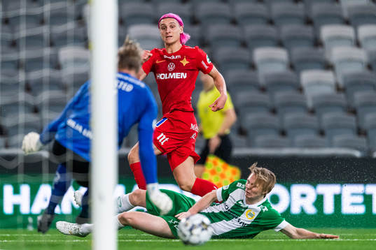 IFK Norrköpings Jonathan Levi och Hammarbys målvakt David