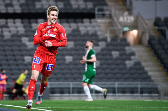 IFK Norrköpings Christoffer Nyman jublar