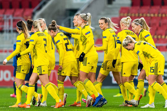 Kosovare Asllani, Jonna Andersson, Filippa Angeldahl,