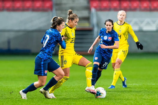 Mariá Mikolajová of Slovakia and Filippa Angeldal of