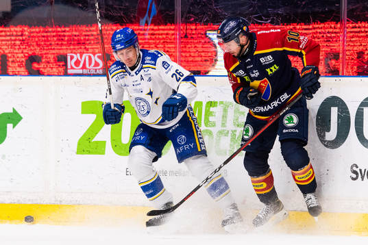 Leksands Patrik Norén och Djurgårdens Niclas Bergfors