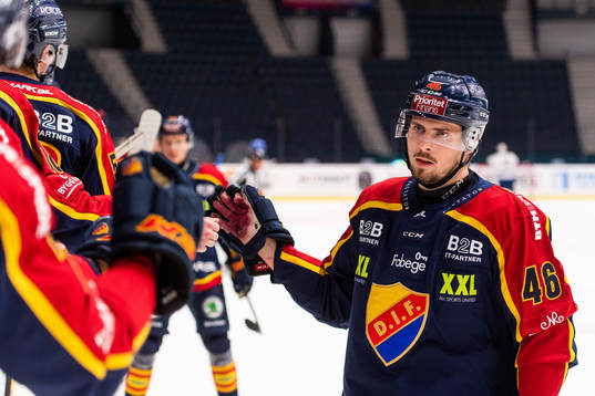 Djurgårdens Albin Grewe jublar