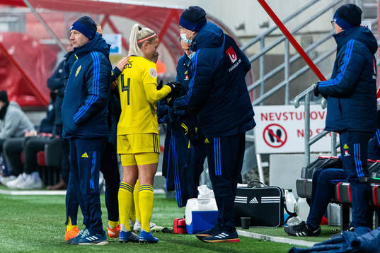 Hanna Glas of Sweden is substituted