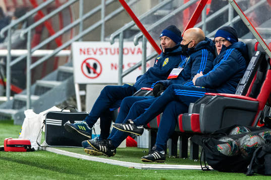 Peter Gerhardsson, head coach, and Magnus Wikman, assistant