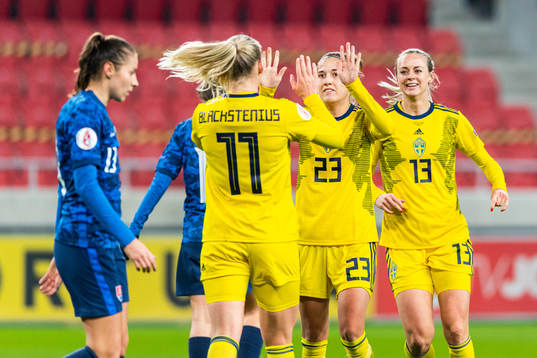 Filippa Angeldal of Sweden celebrates