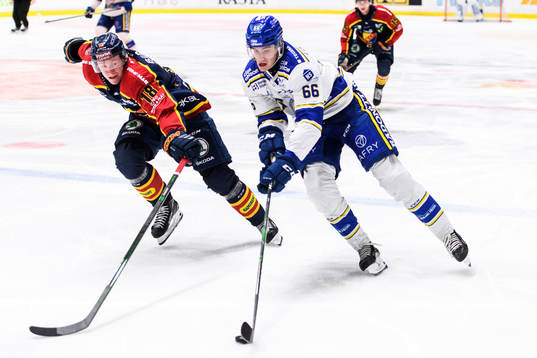 Djurgårdens Simon Johansson och Leksands Nils Åman