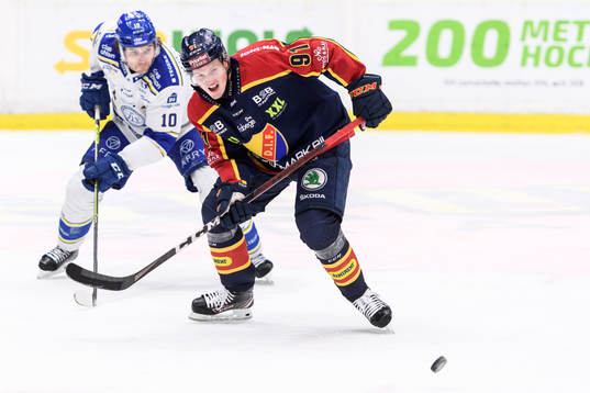 Leksands Johan Fransson och Djurgårdens Linus Andersson