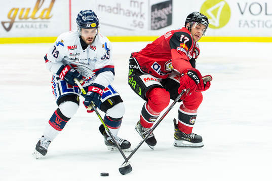 Linköpings Oula Palve och Malmö Redhawks Pathrik